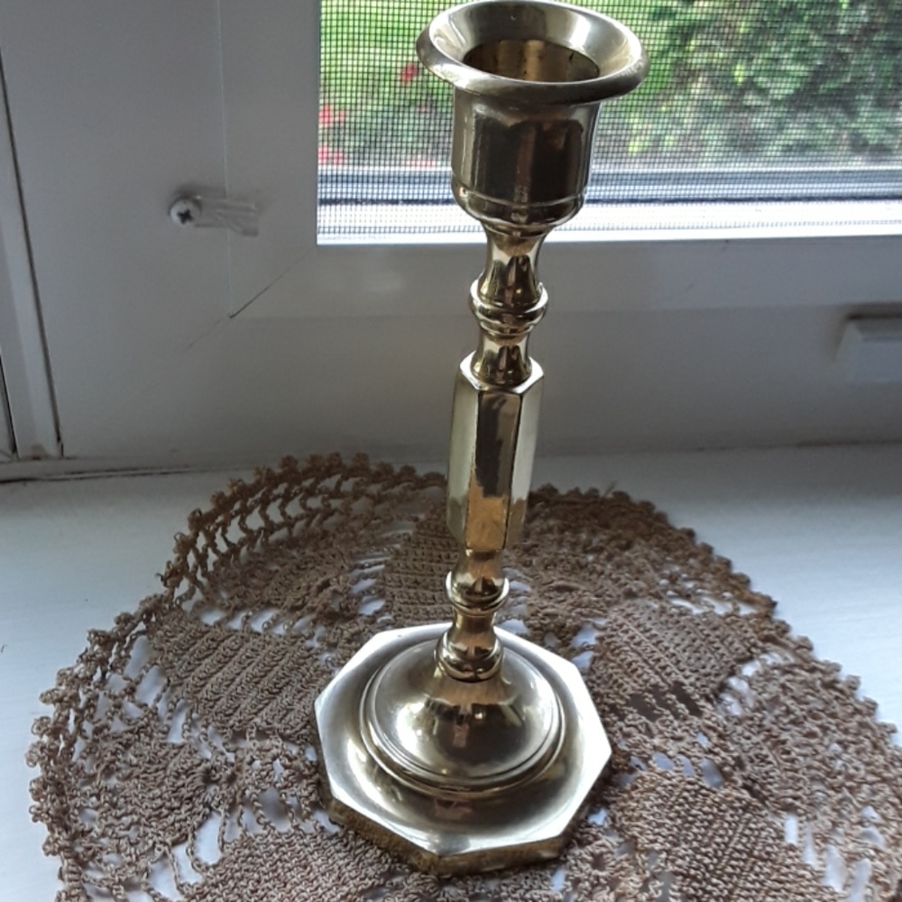Homco Brass Candlestick